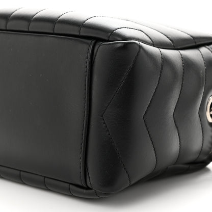 Saint Laurent Calfskin Y Quilted Monogram Small Loulou Bowling Bag Black 10 of 11