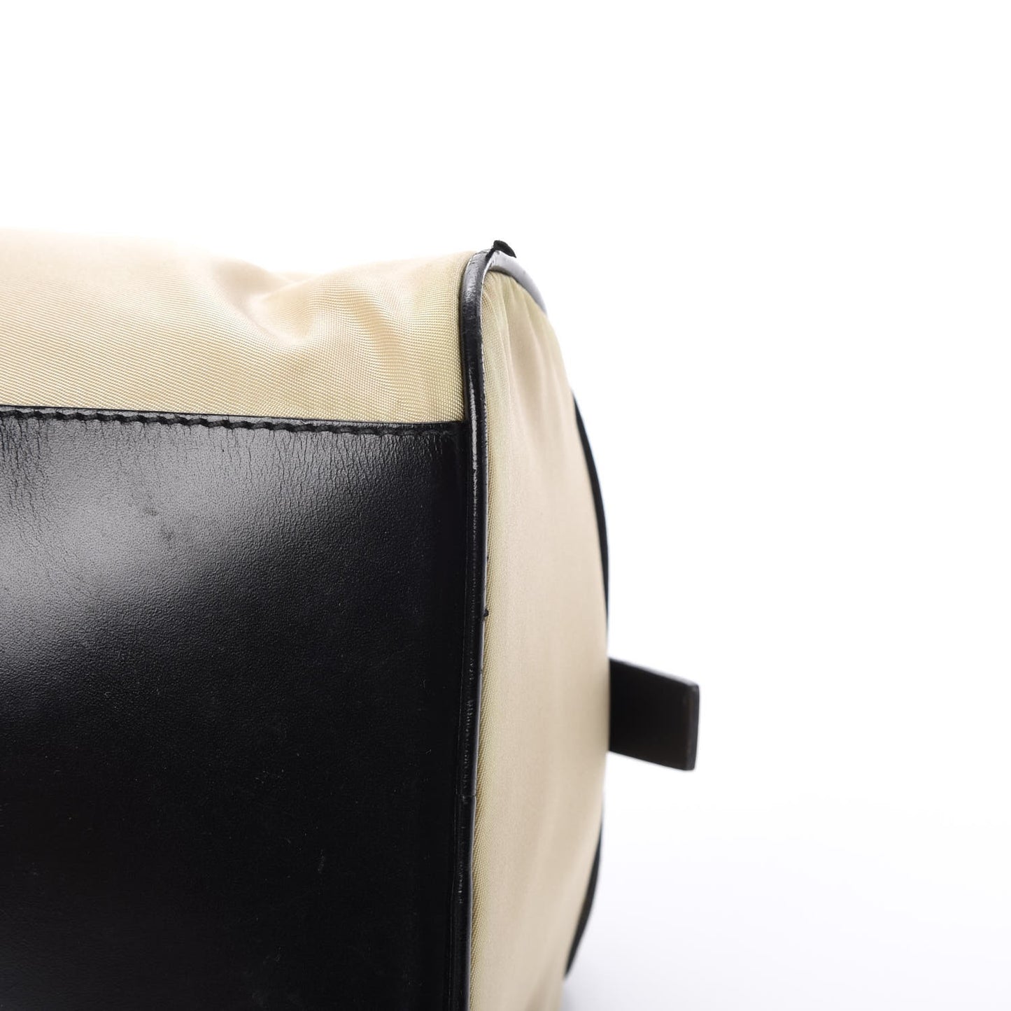 Tessuto Nylon Vitello Small Bowling Bag Black