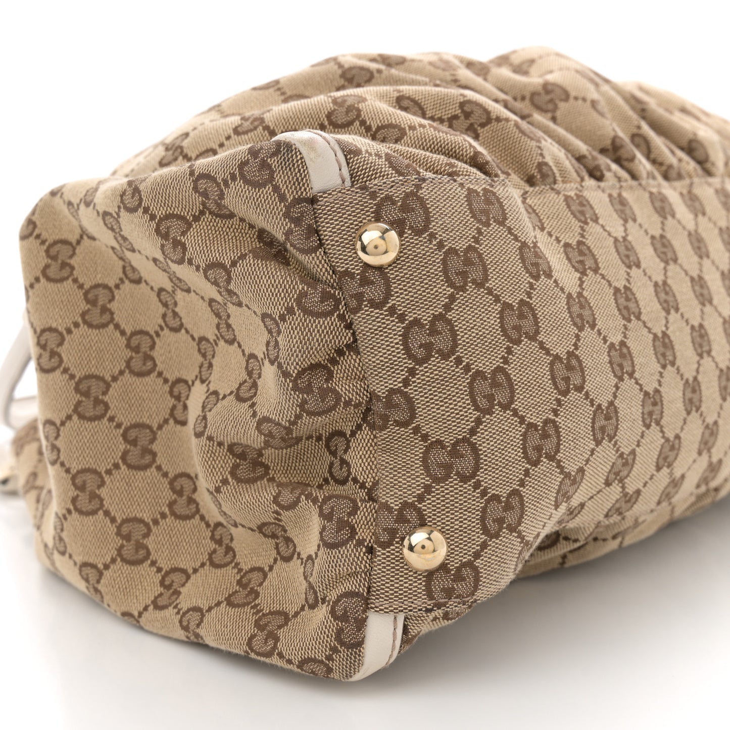 Monogram Large D Gold Ring Hobo Off White