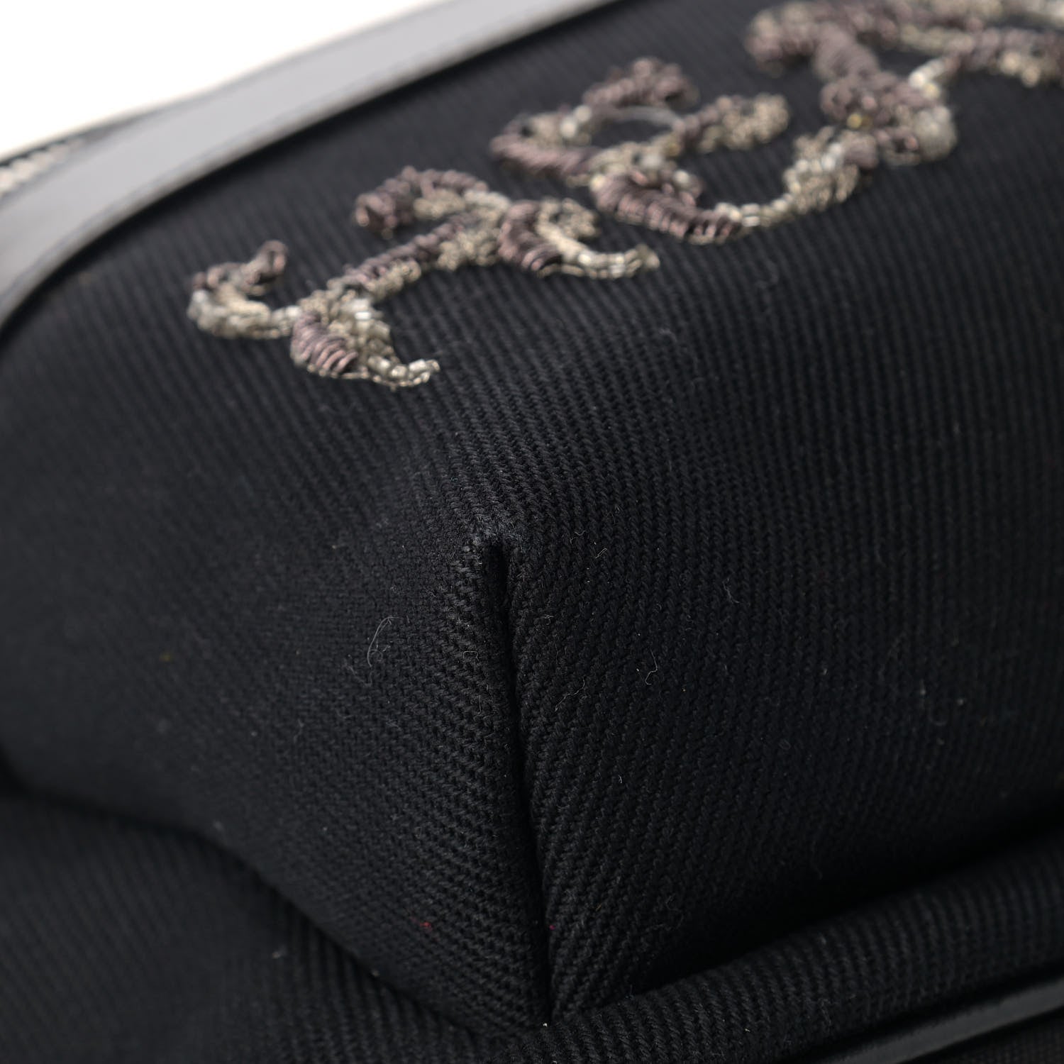 Saint Laurent Canvas Signature Heaven Embroidered Mini City Backpack Black 10 of 11