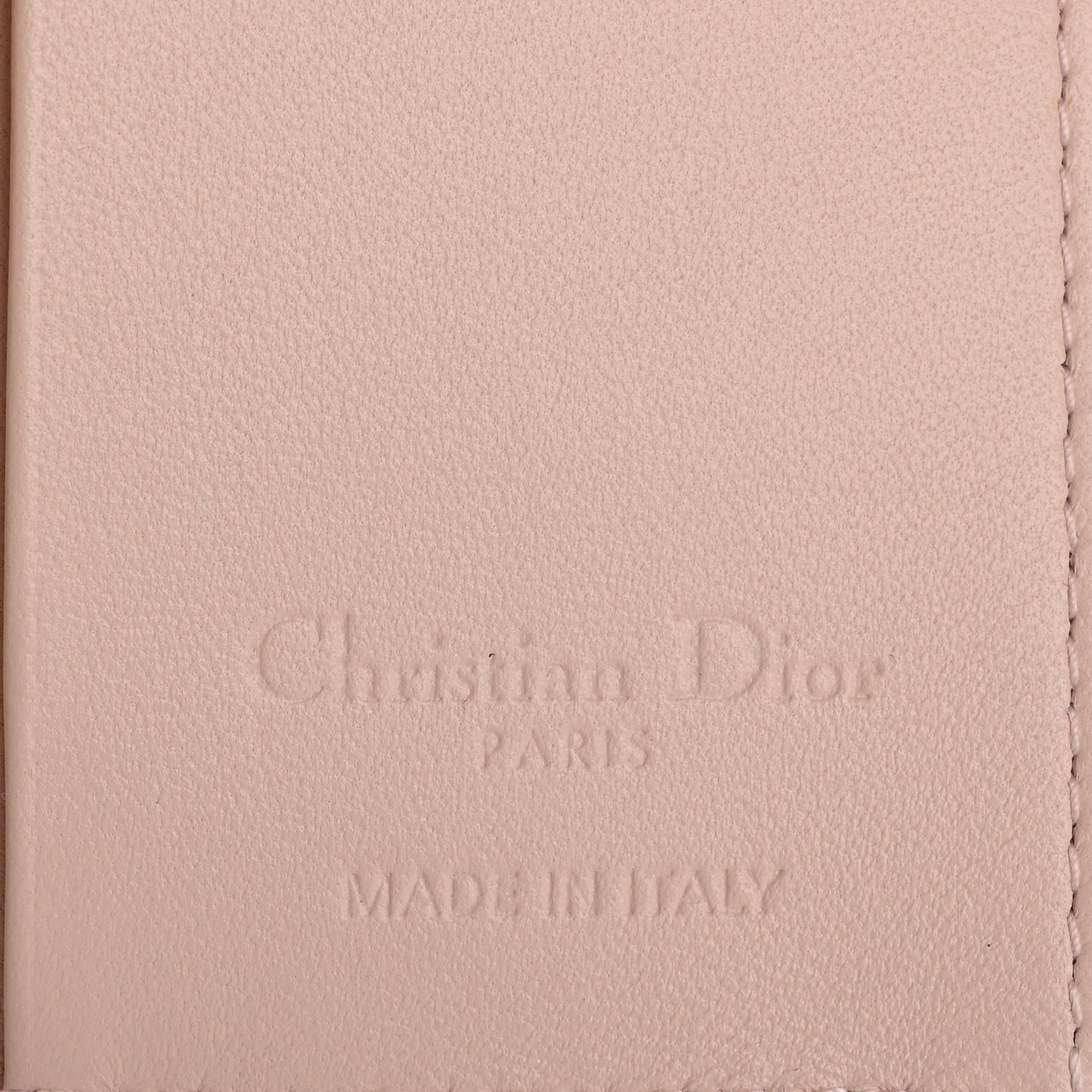 Lambskin Cannage My Dior Glycine Wallet Rose Poudre