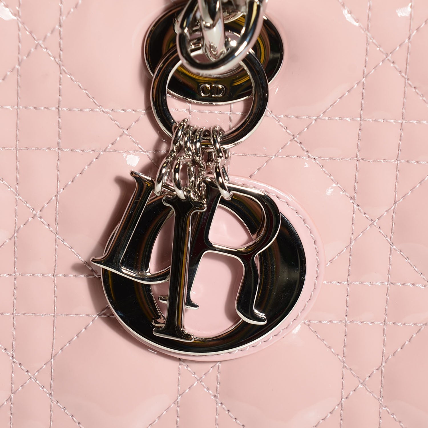 Christian Dior Patent Cannage Large Lady Dior Light Pink 6 of 9