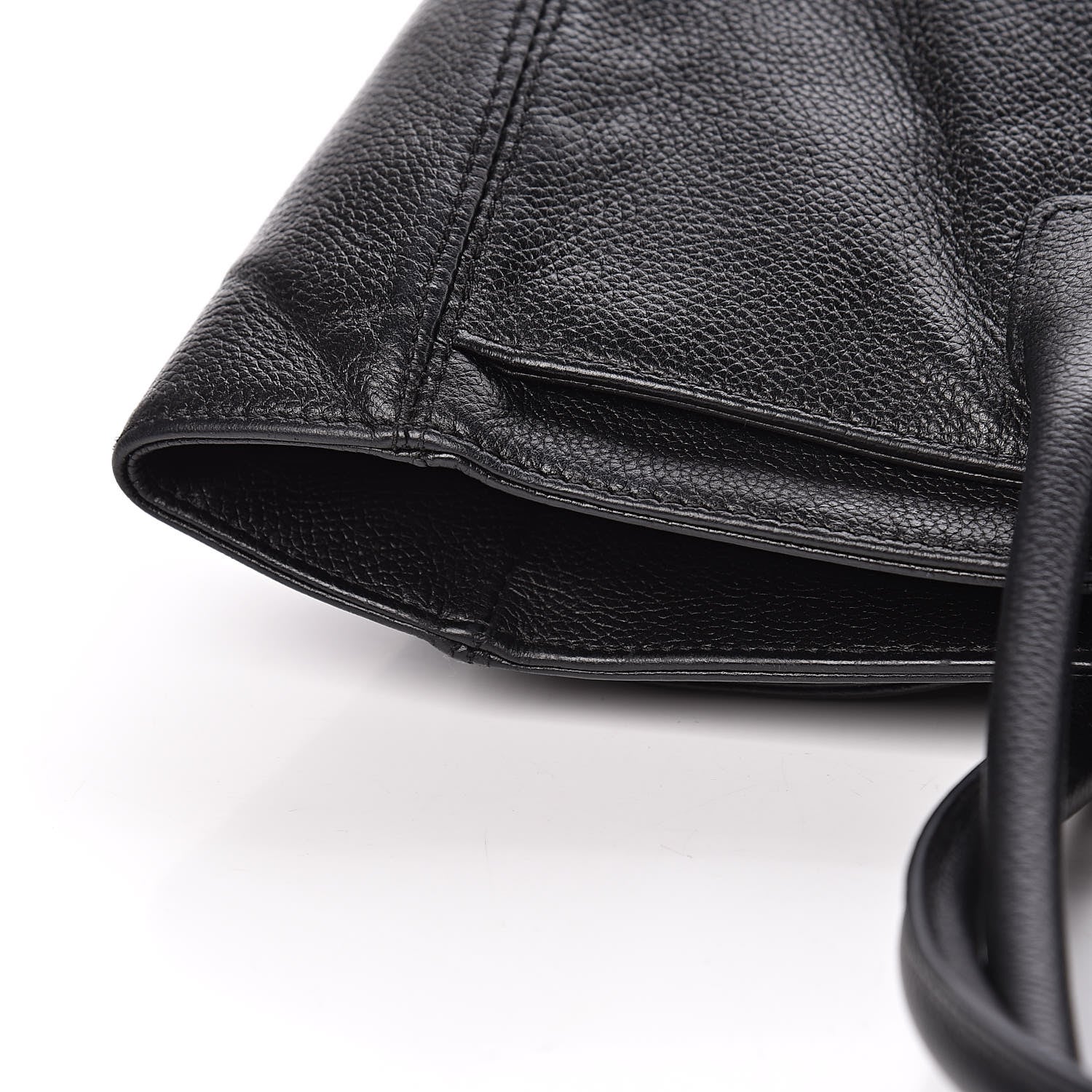 Chanel Calfskin Cerf Executive Shopper Tote Black 14 of 21