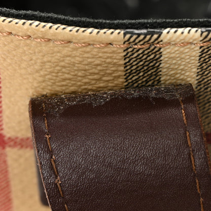 Burberry Haymarket Check Small Tote Brown 12 of 12