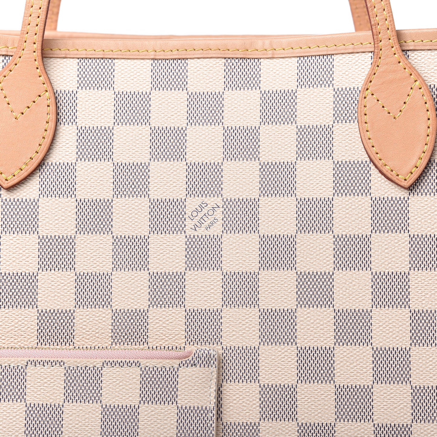 Damier Azur Neo Neverfull MM Rose Ballerine