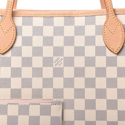 Louis Vuitton Damier Azur Neo Neverfull MM Rose Ballerine 11 of 11