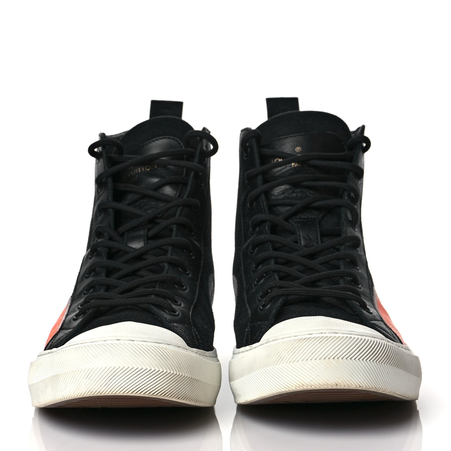 Louis Vuitton Canvas LV Forever Mens Tattoo Sneaker Boots 10.5 Black 2 of 11