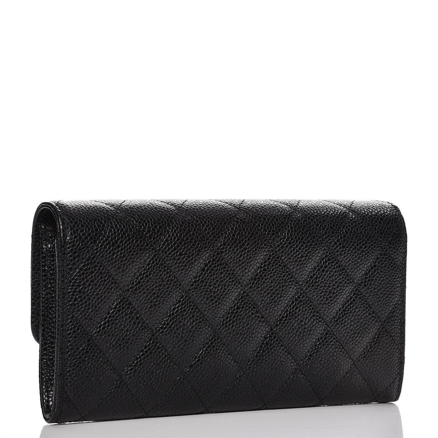 Chanel Caviar Quilted Large Flap Wallet Black 3 of 8
