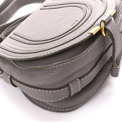 Chloe Calfskin Mini Marcie Round Crossbody Bag Cashmere Grey 11 of 12