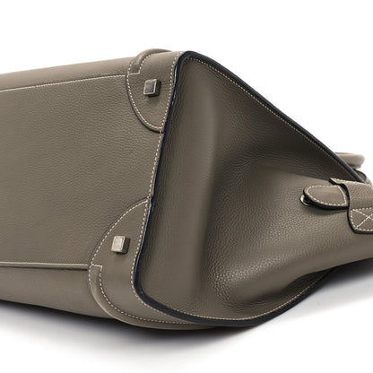 Celine Drummed Calfskin Mini Luggage Souris 9 of 10