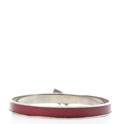 Hermes Courchevel Kelly H Cadena Bracelet Rouge 3 of 6