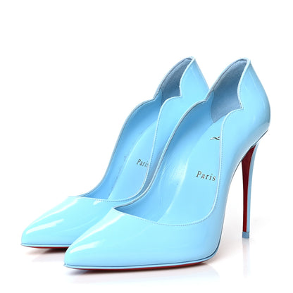 Christian Louboutin Patent Hot Chick 100 Pumps 37.5 Splash 3 of 8
