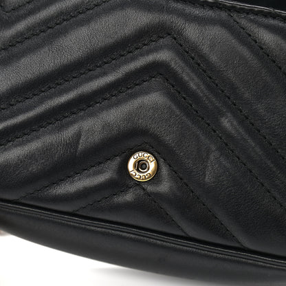 Gucci Calfskin Matelasse Super Mini GG Marmont Shoulder Bag Black 12 of 12