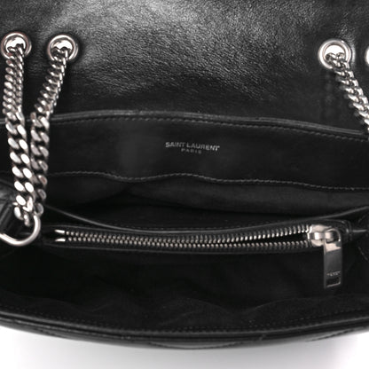 Saint Laurent Calfskin Y Quilted Monogram Small Loulou Chain Satchel Black 5 of 7