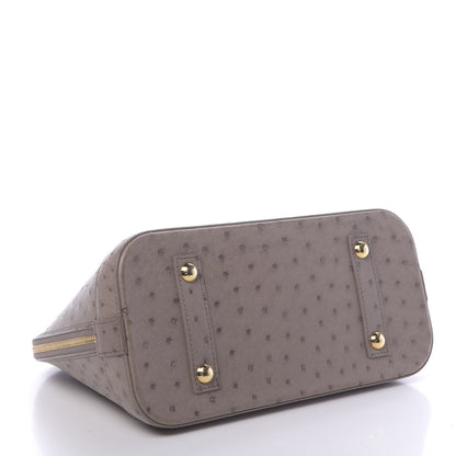 Louis Vuitton Ostrich Alma PM Gris 4 of 10