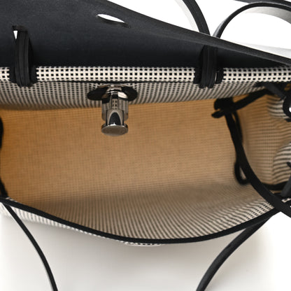 Hermes Vache Hunter Criss Viking Herbag Zip Retourne 31 PM Ecru Black 6 of 11