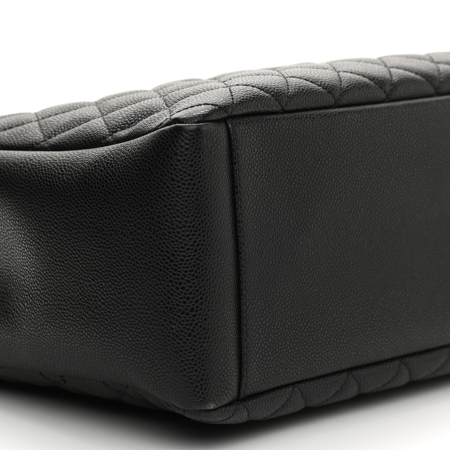 Caviar Quilted Grand Shopping Tote GST Black