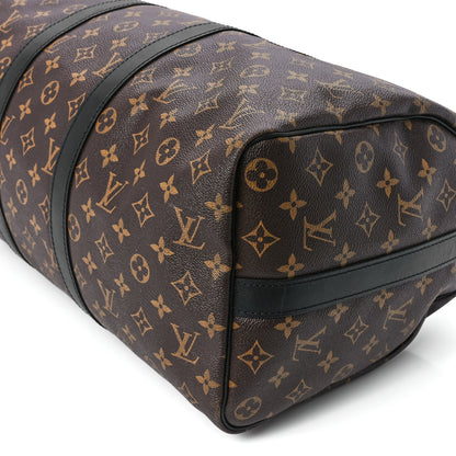 Louis Vuitton Monogram Macassar Keepall Bandouliere 45 13 of 13