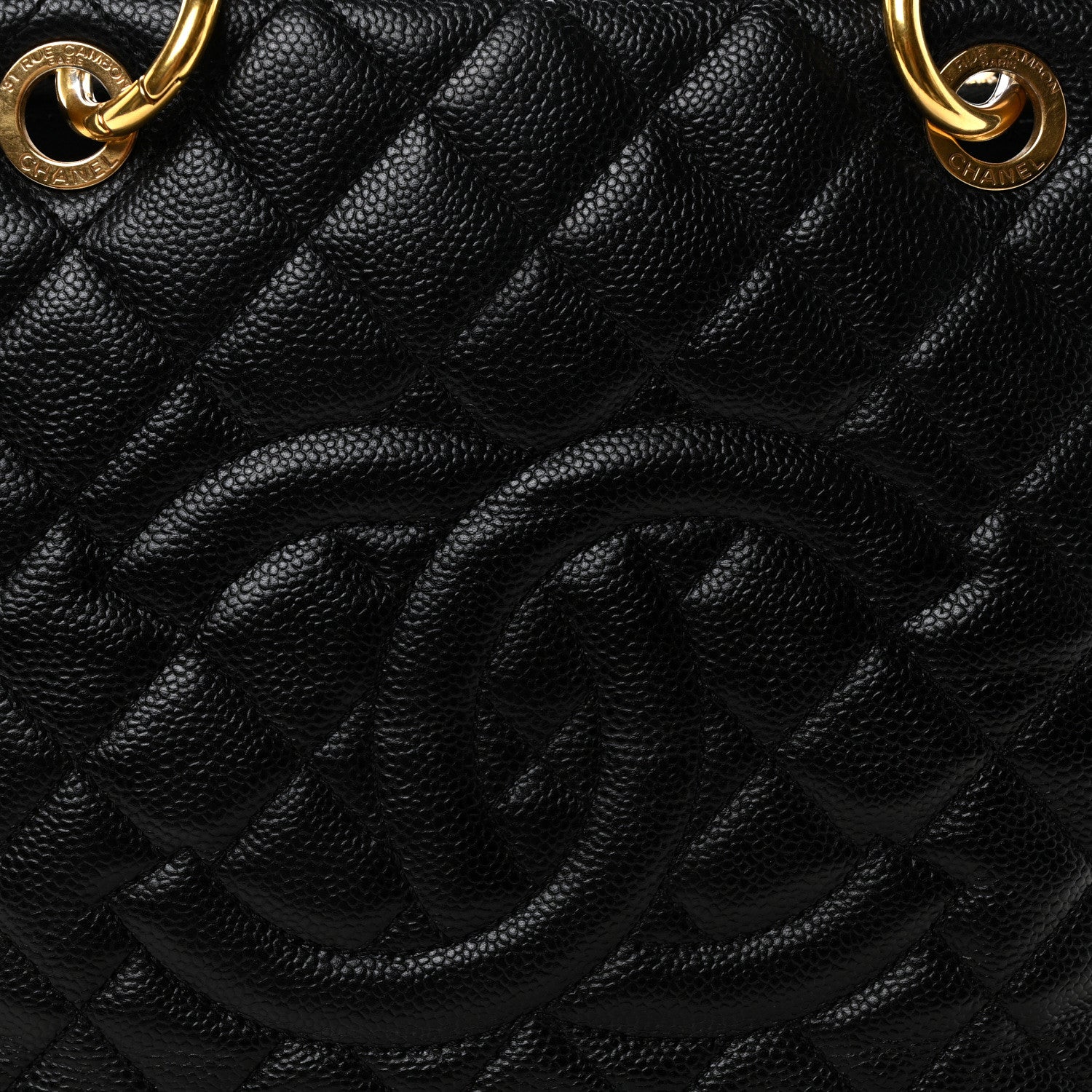 Chanel Caviar Quilted Grand Shopping Tote GST Black 8 of 10