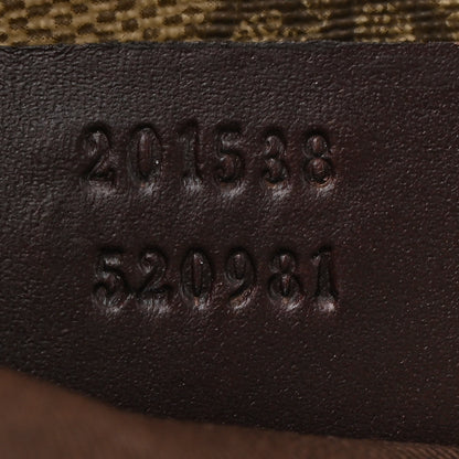 Gucci GG Supreme Monogram Small Flat Messenger Bag Dark Brown 7 of 10