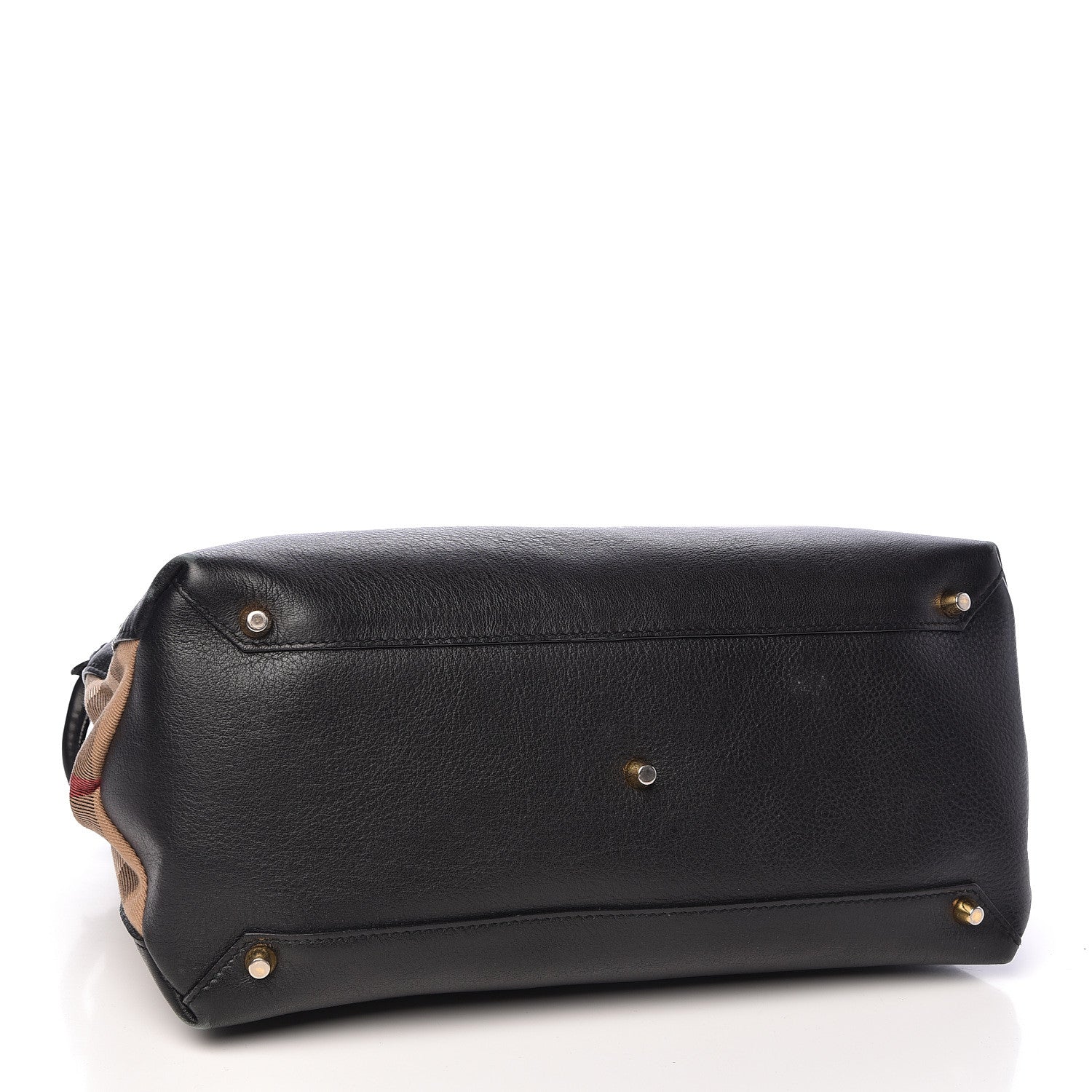 Burberry Smooth Calfskin Medium Banner Tote Black 4 of 16