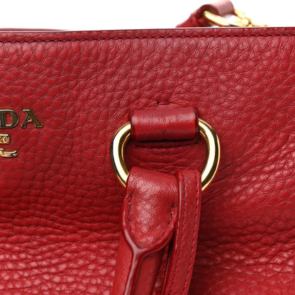 Prada Vitello Daino Tote Rosso 19 of 19