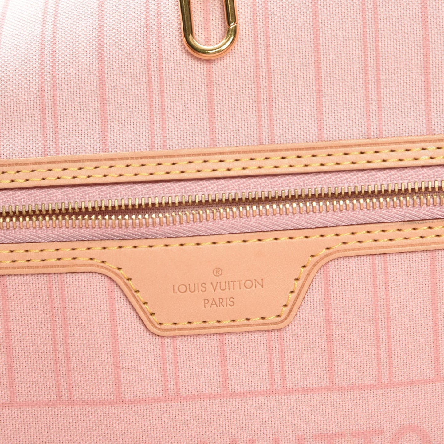 Damier Azur Neo Neverfull MM Rose Ballerine