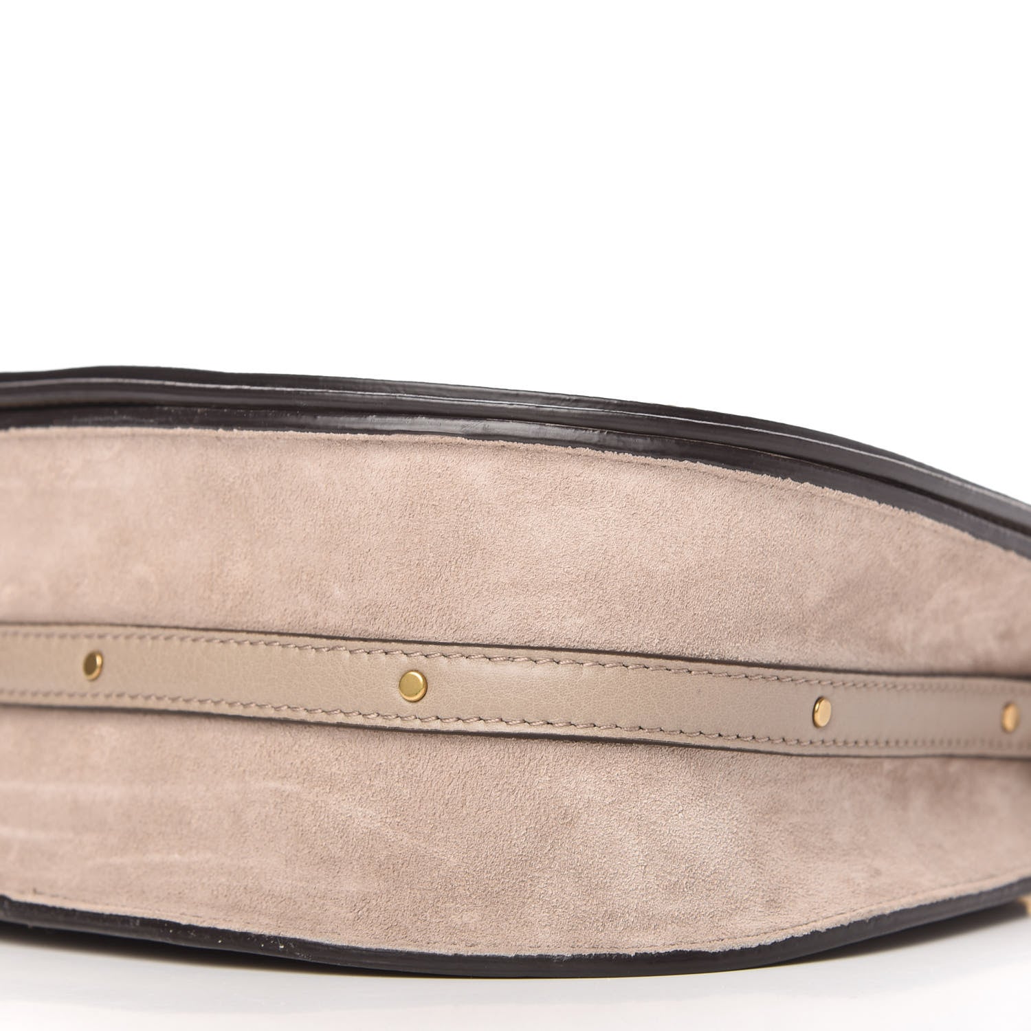 Chloe Calfskin Suede Medium Nile Bracelet Bag Motty Grey 7 of 11