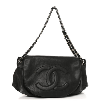 Chanel Caviar Half Moon Large Flap Black 1 of 9