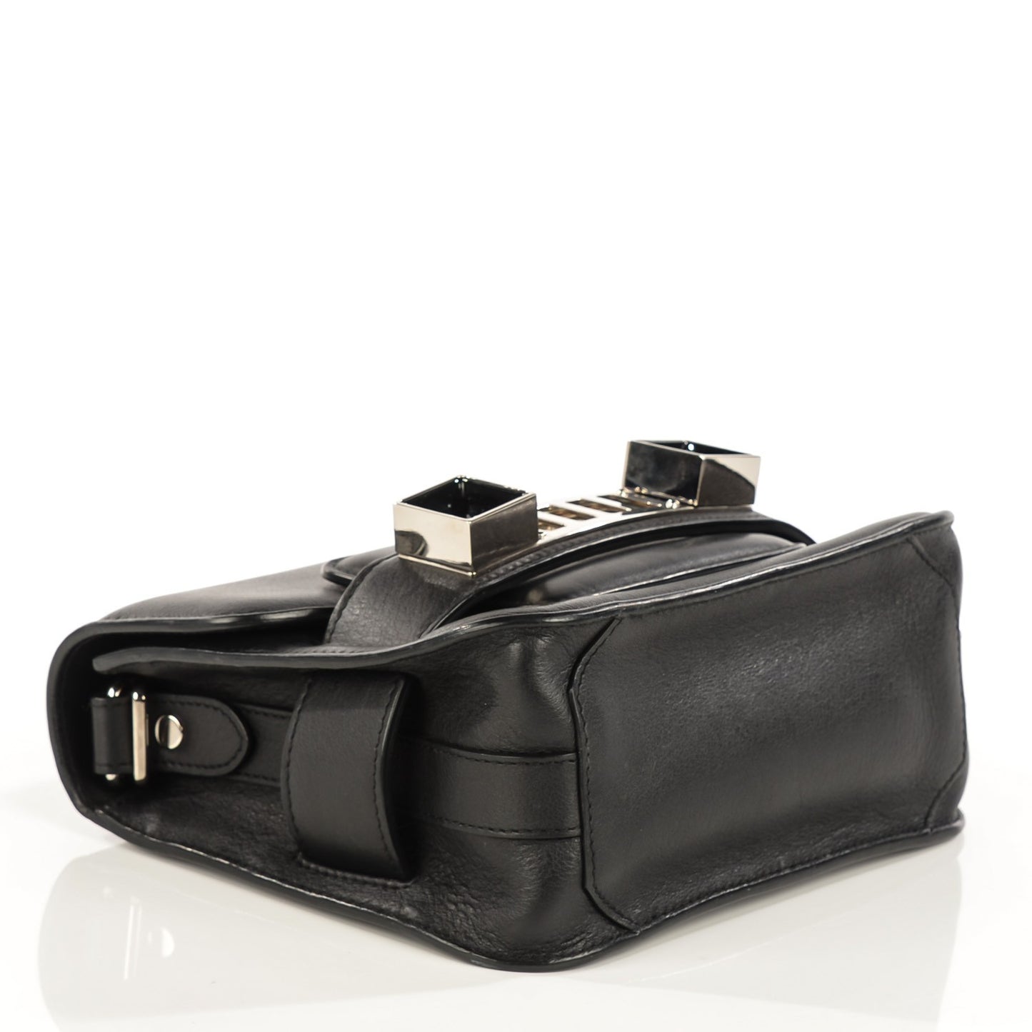Calfskin PS11 Tiny Shoulder Bag Black