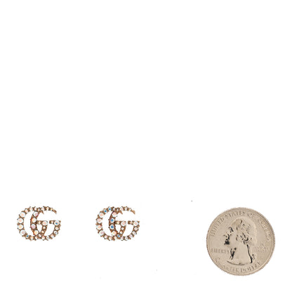 Gucci Crystal GG Marmont Stud Earrings Aurora Borealis 2 of 5