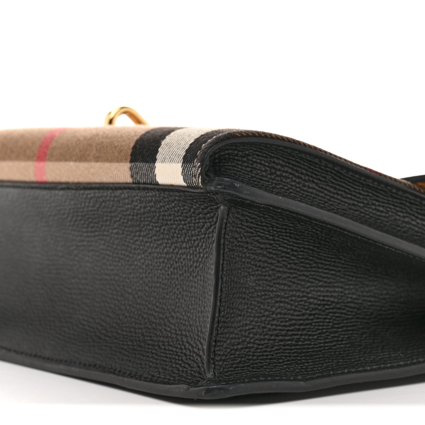Derby Calfskin House Check Baby Macken Crossbody Bag Black