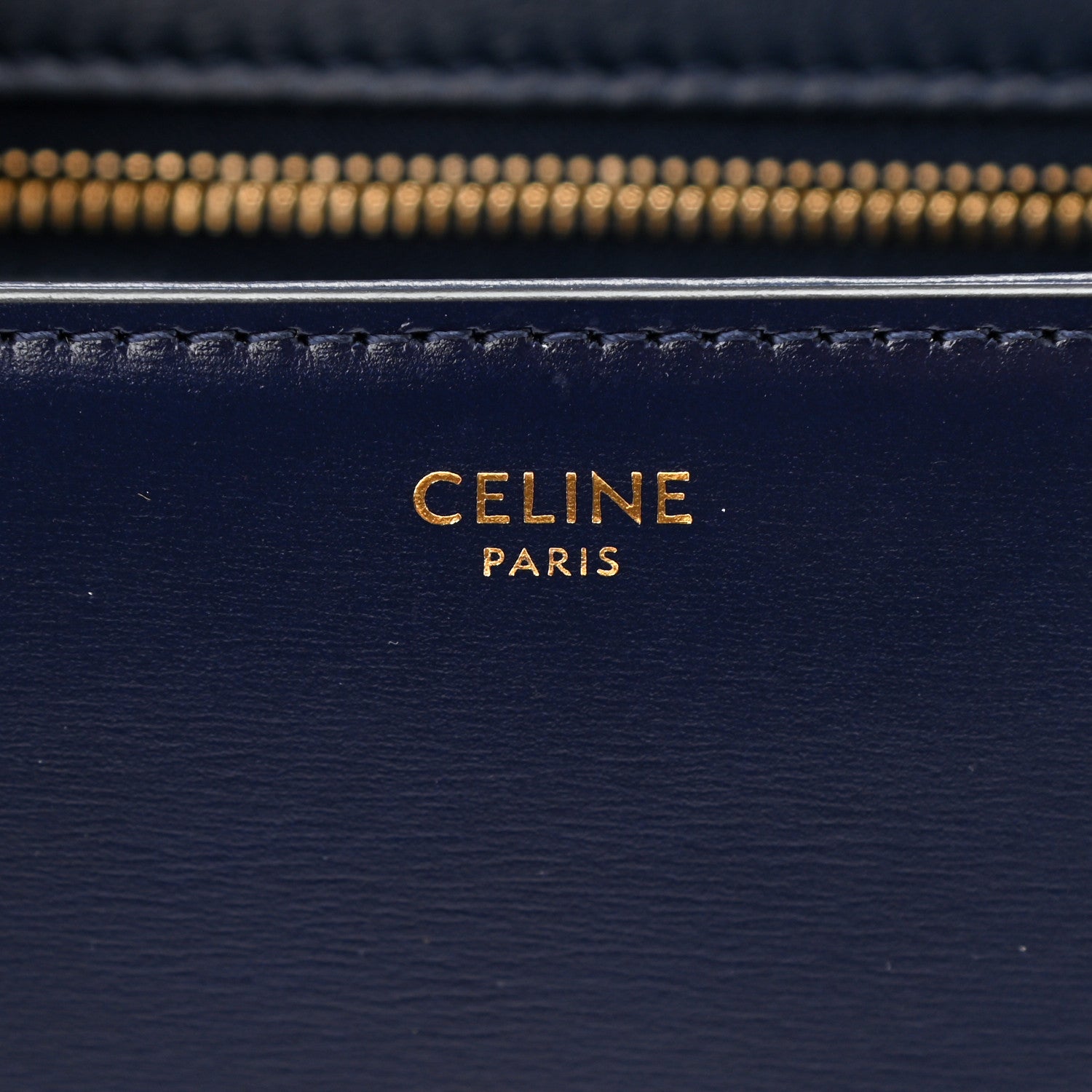 Celine Shiny Calfskin Small Triomphe Dark Blue 6 of 10