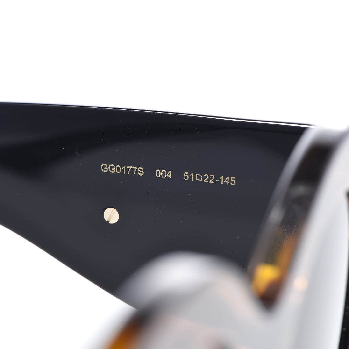 Acetate Round Frame Sunglasses GG0177S Brown