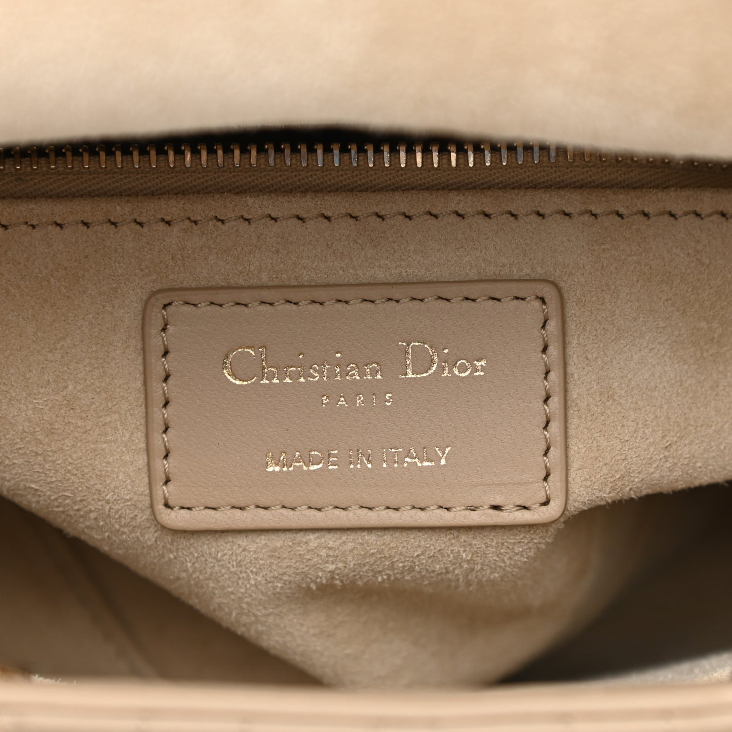 Lambskin Cannage Small My ABCDior Lady Dior Beige