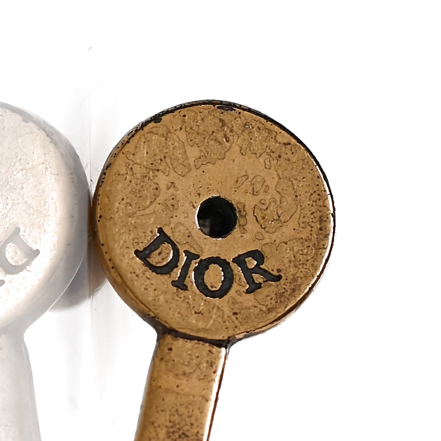 Christian Dior Metal J'Adior Earrings Aged Gold 5 of 5