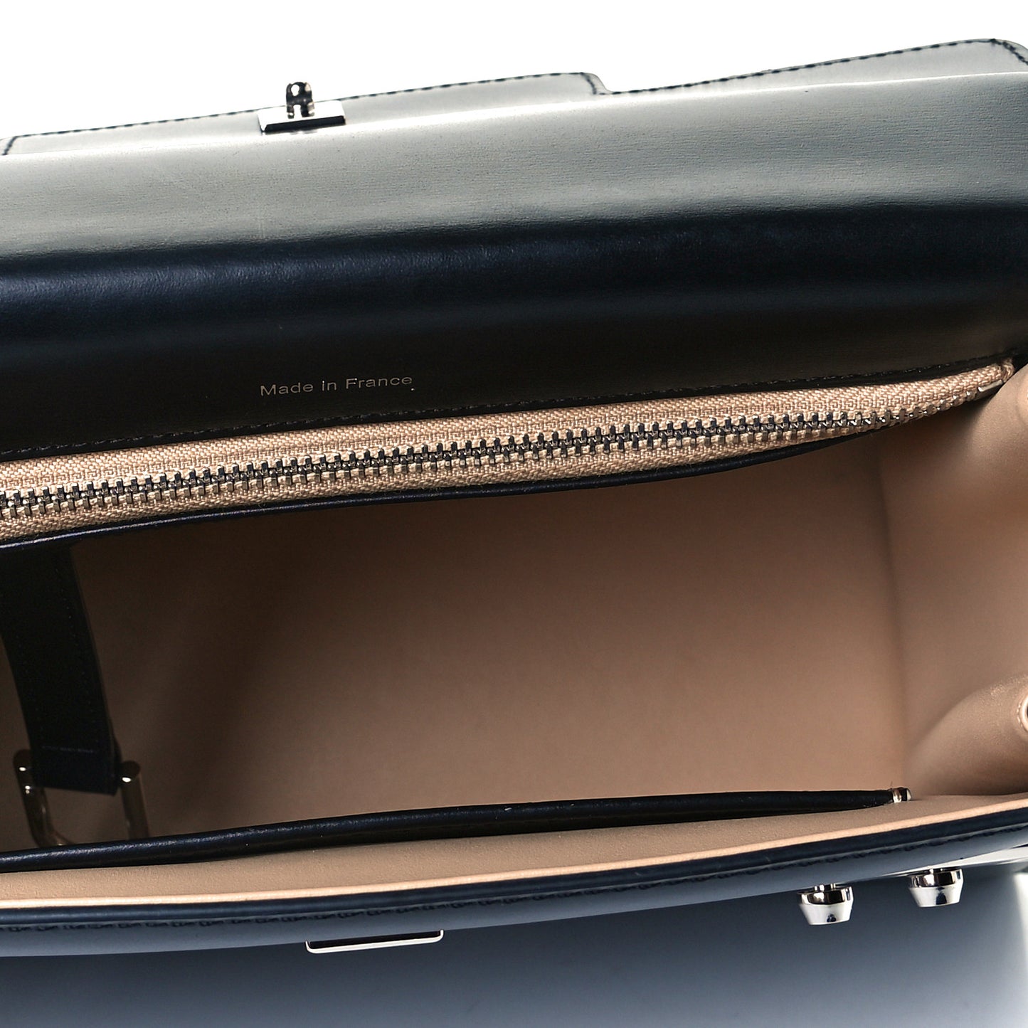 Calfskin MM Tempete Satchel Black