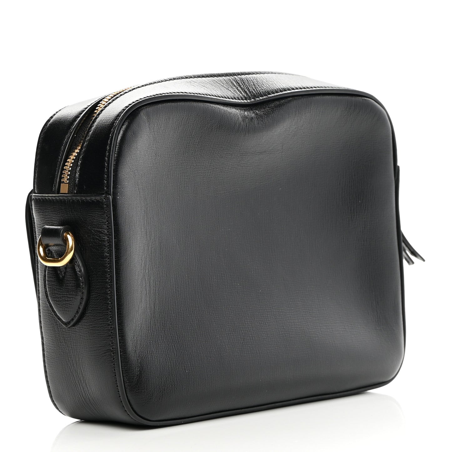 Textured Calfskin Small Horsebit 1955 Shoulder Bag Black