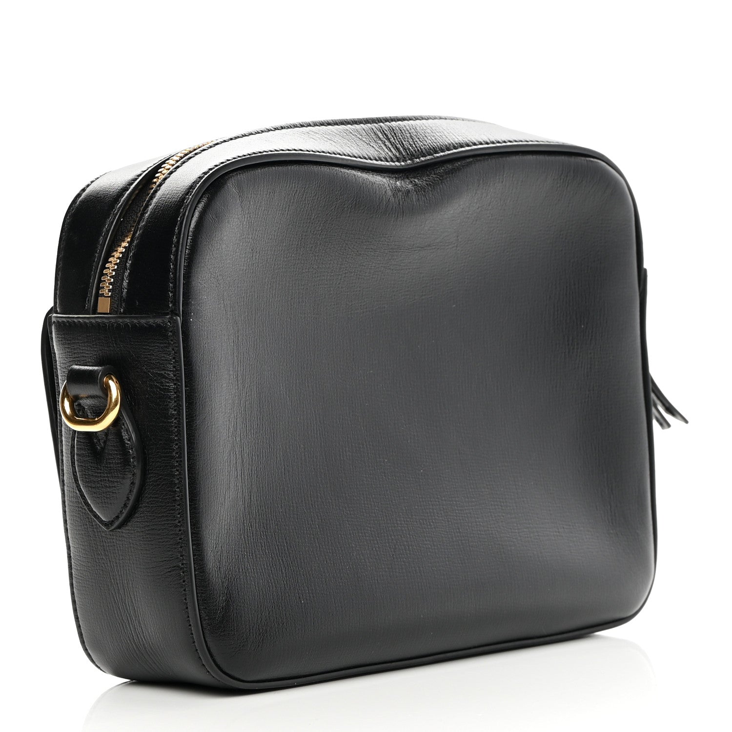 Gucci Textured Calfskin Small Horsebit 1955 Shoulder Bag Black 3 of 14