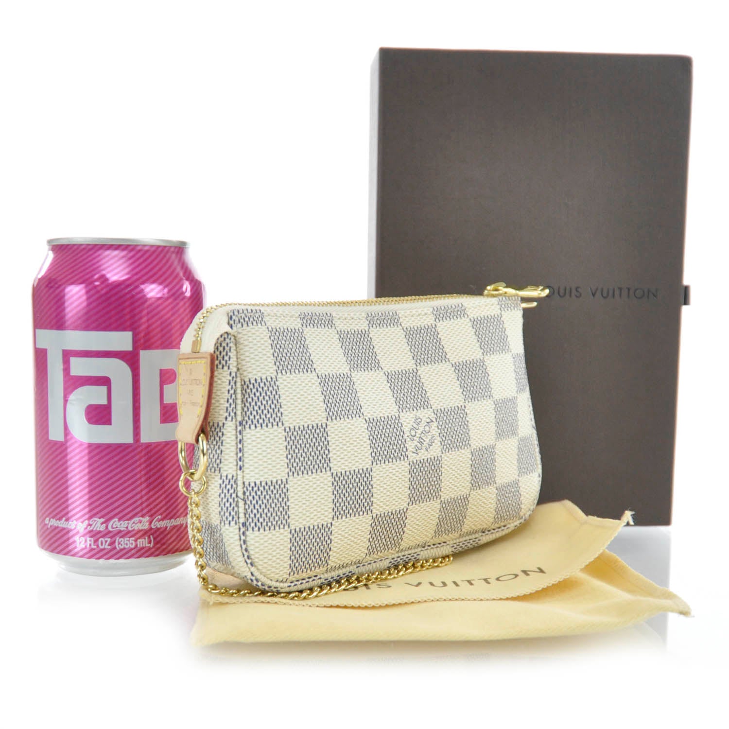 Louis Vuitton Damier Azur Mini Pochette Accessories 2 of 6