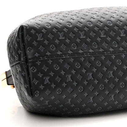 Louis Vuitton Calfskin Nanogram Embossed Clutch Black 8 of 9