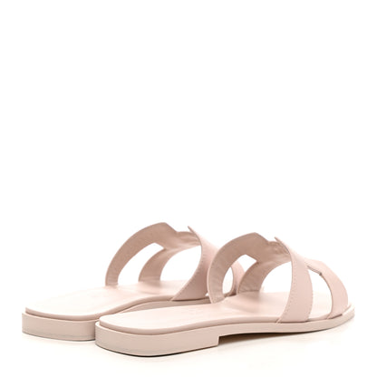 Hermes Calfskin Oran Sandals 36 Rose Petale 4 of 8