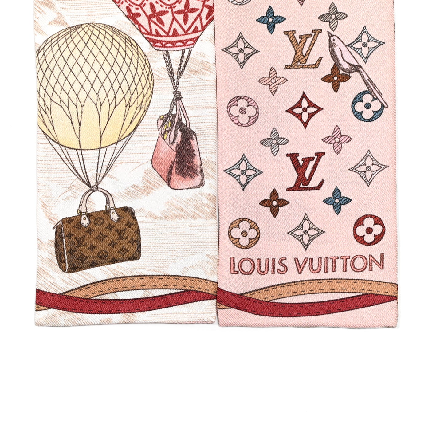 Silk Monogram Up And Away Bandeau Light Pink