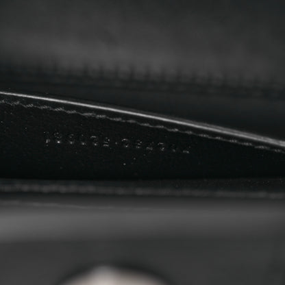 Gucci Textured Dollar Calfskin Web Monochrome Mini Diana Tote Bag Black 7 of 11