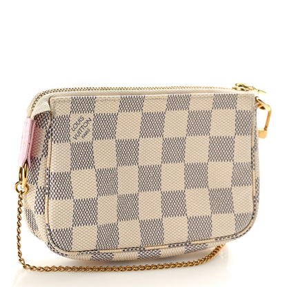 Louis Vuitton Damier Azur 2016 Christmas Animation Mini Pochette Accessories 3 of 10