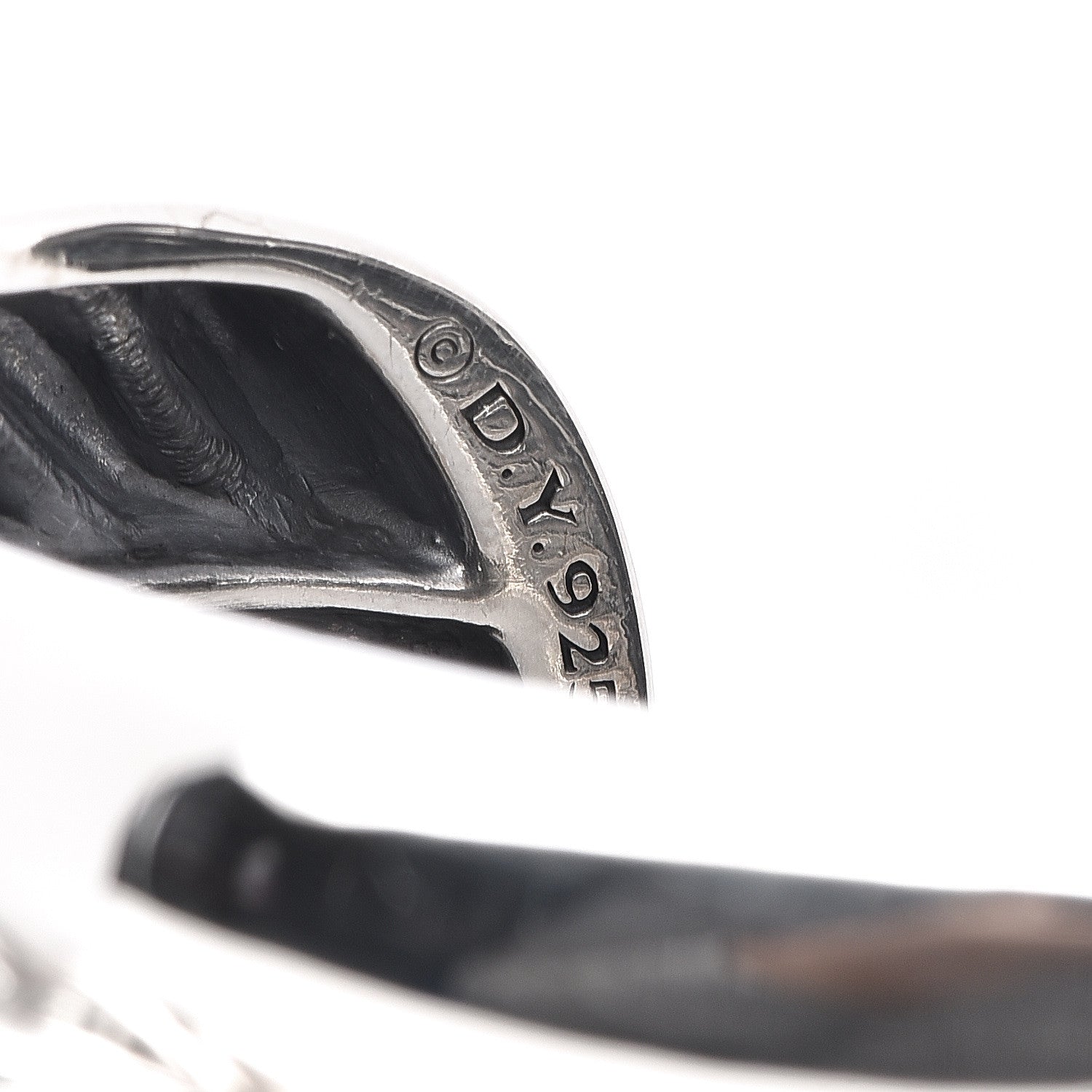 David Yurman Sterling Silver Crossover Cuff Bracelet 4 of 4