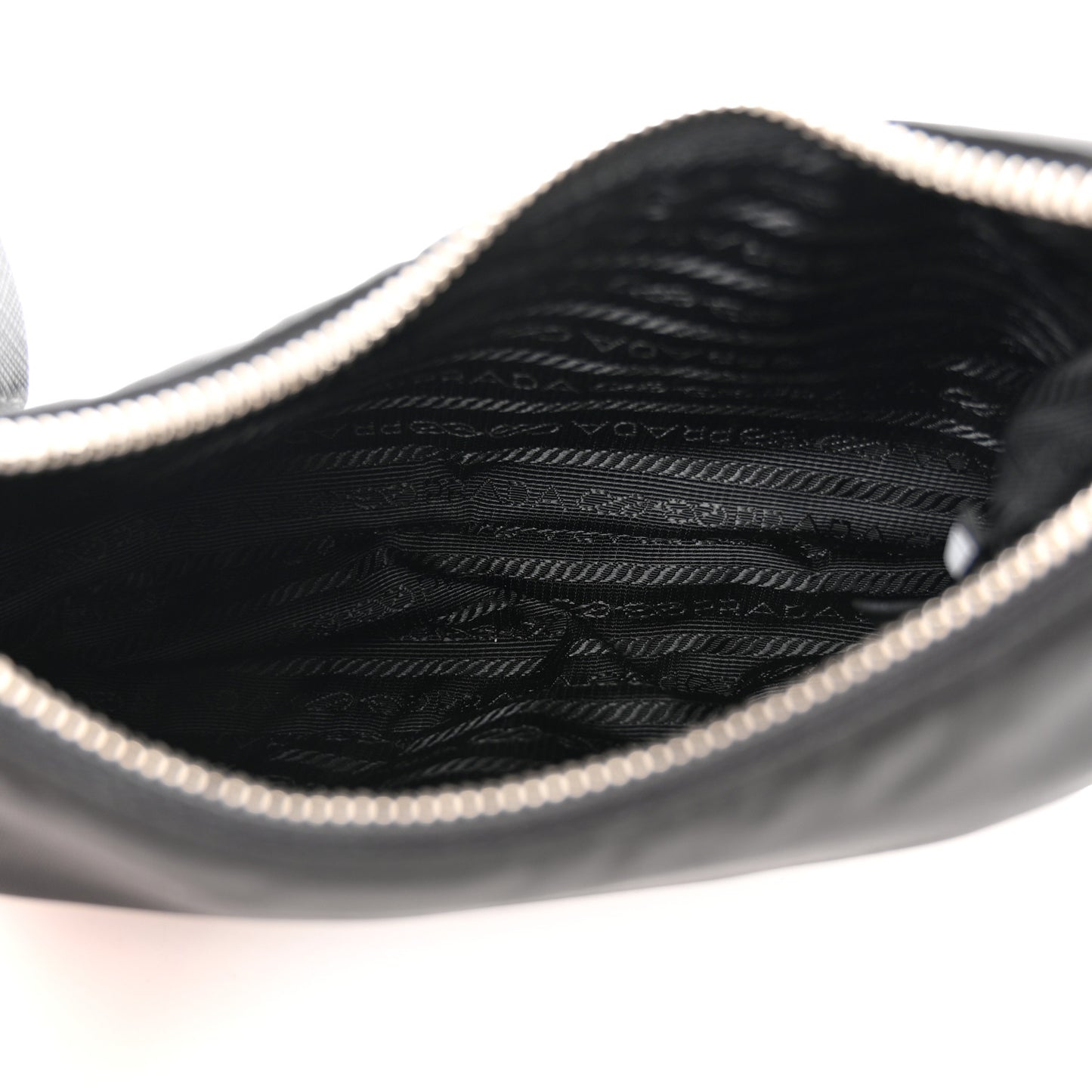 Tessuto Nylon Saffiano Mini Re-Edition 2005 Bag Black