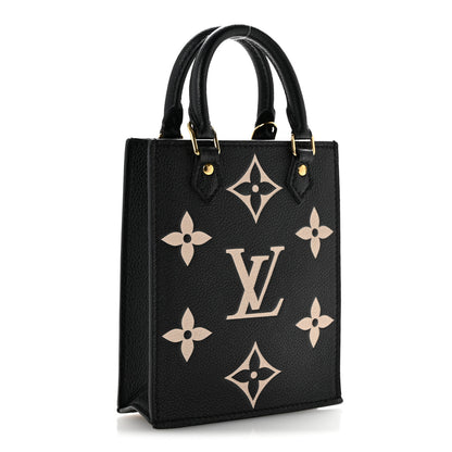 Louis Vuitton Empreinte Monogram Giant Petit Sac Plat Black Beige 3 of 9