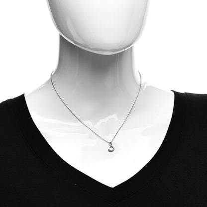 Tiffany Sterling Silver Elsa Peretti Letter S Pendant Necklace 2 of 4