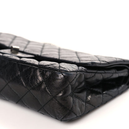 Chanel Metallic Aged Calfskin Quilted 2.55 Reissue 226 Flap Black 9 of 9